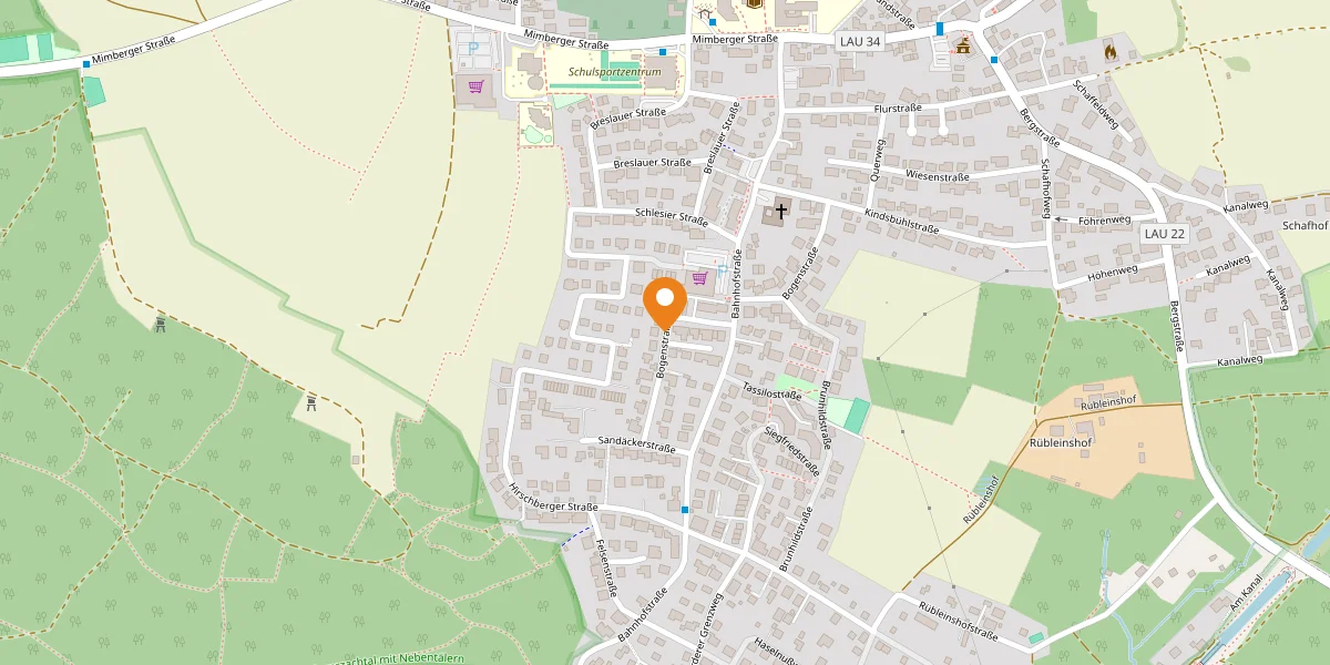 Standort von Mario Wagner Immobilien auf OpenStreetMap - Bogenstraße 48a, 90559 Burgthann